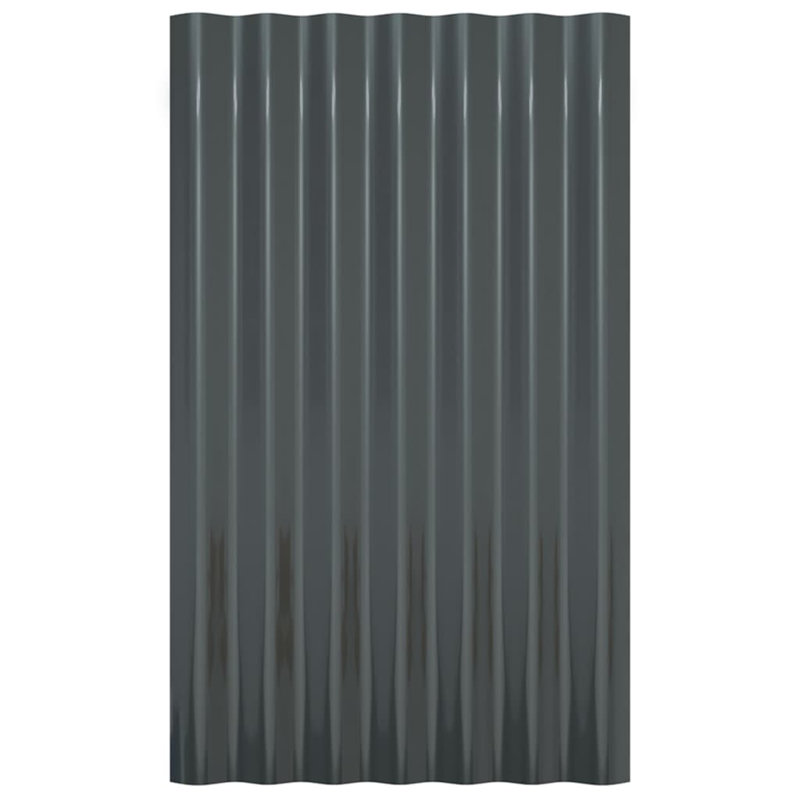 Rampe en acier VidaXL, Anthracite, L 23,6 po x P 14,2 po