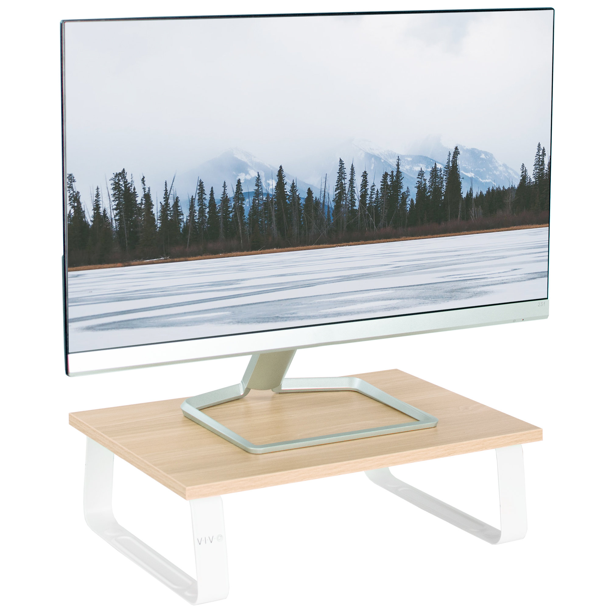 Vivo Inbox Zero 15" Desktop Stand Monitor Riser, Desk Organizer, Light ...