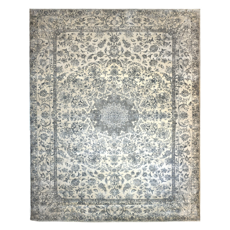 8X10 Naein Ivory Handmade Wool Area Rug