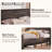 Farmhouse Queen Bed With 64" Tall Storage Headboard With 4 Drawers And Storage Bench，rustic Wood Platform Bed Frame-370698457-381096197