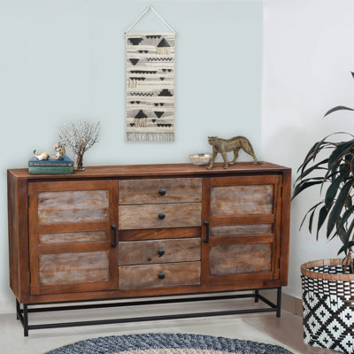 Buffet en bois 4 tiroirs Claybrooks