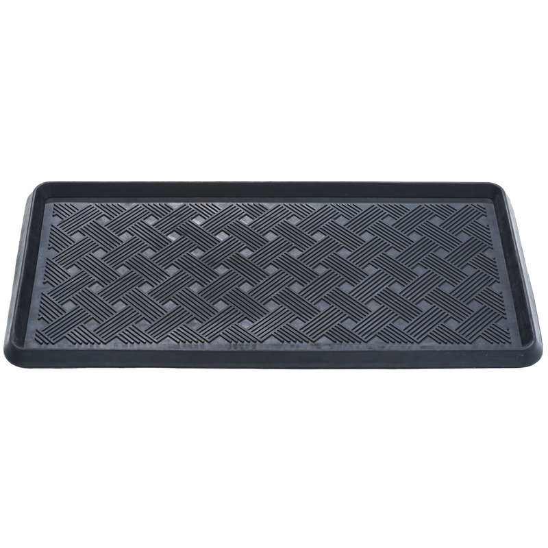 Lattice 32 in. X 16 in. Non-Slip Outdoor Rubber Boot Tray