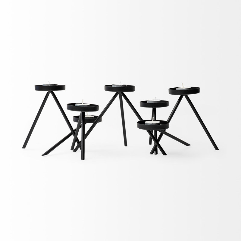6.69'' H Metal Tabletop Candelabra