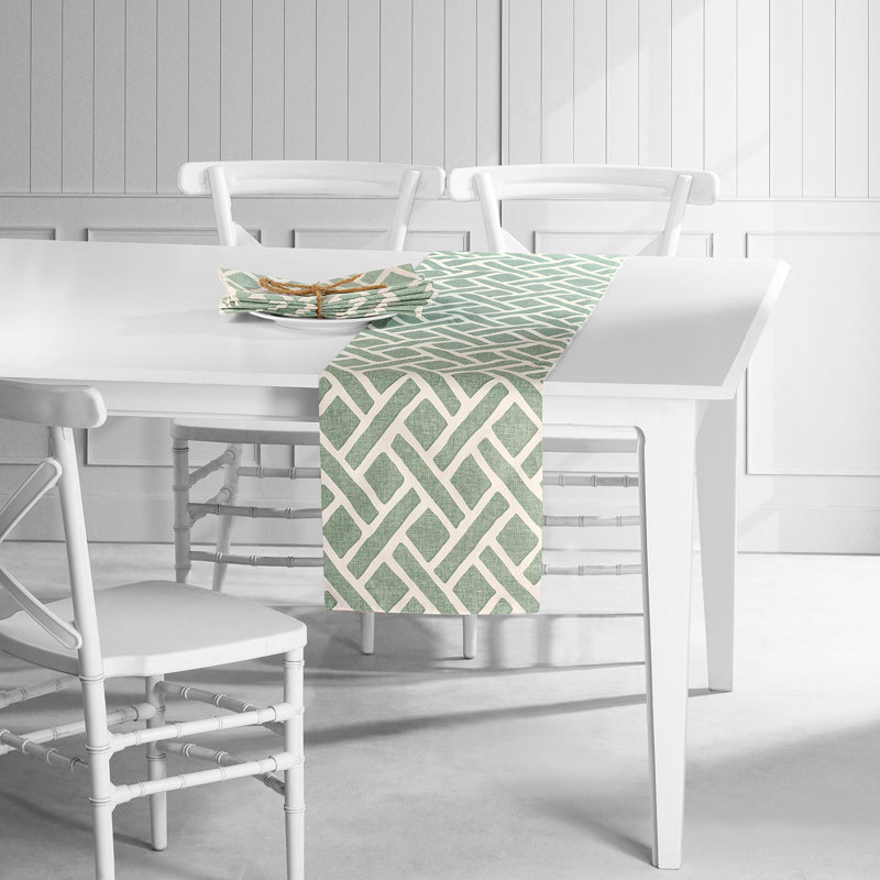 Chemin de table et napperons Korinthian, Turquoise