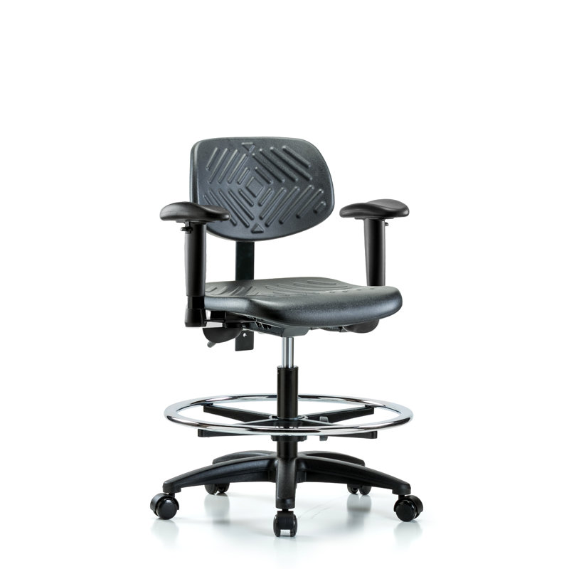 Kayli Drafting Chair, Casters, Not Included