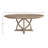 54" Round Dining Table with 18" Removable Leaf Expands 72" - Mindi Veneer