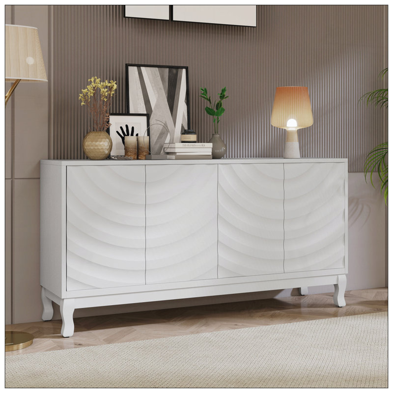 Buffet moderne pour le salon, Blanc