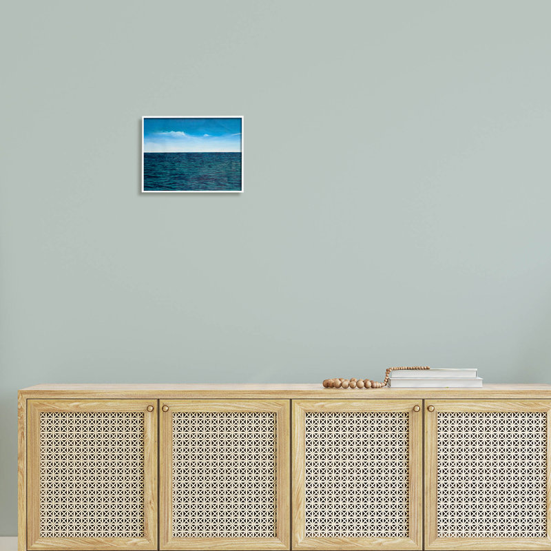 Vagues de l'océan bleu profond, estampe numérique par Michael Willett, H 11 po x l 14 po x P 1,5 po