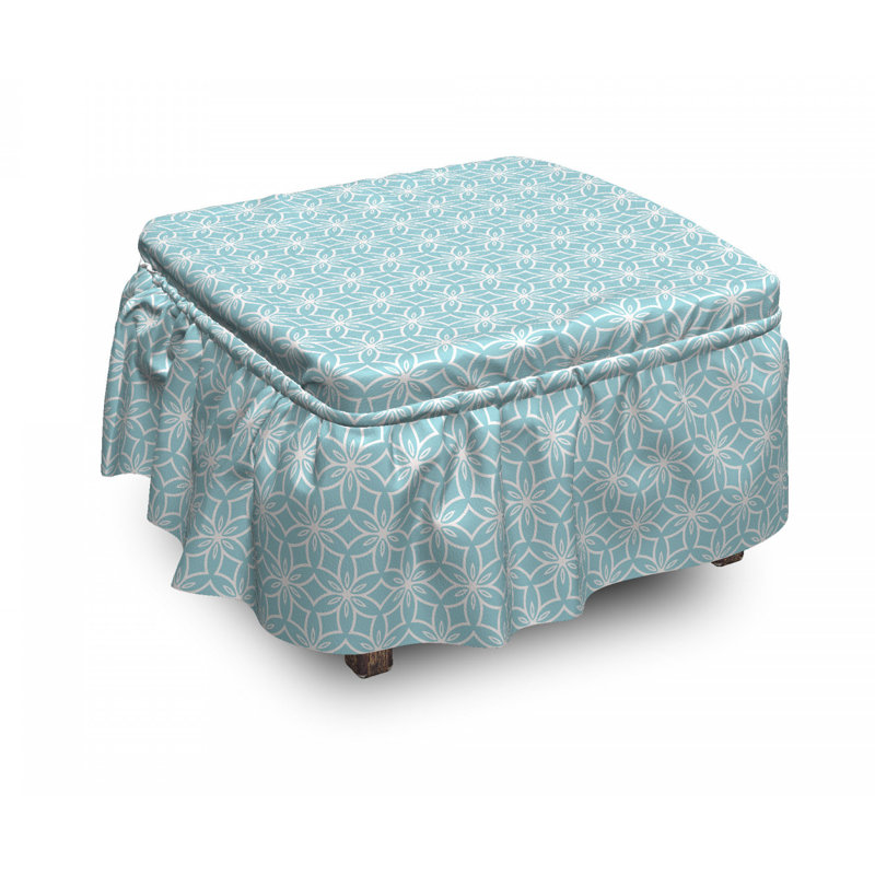 Box Cushion Ottoman Slipcover