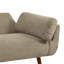 Flared Arm Convertible Corduroy Sleeper Sofa-1903553156