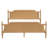 Chikezie Solid Wood Platform Bed Frame with Headboard, Bohemian Style Wicker Bed Frame with Headboard-1110708764-1117853536