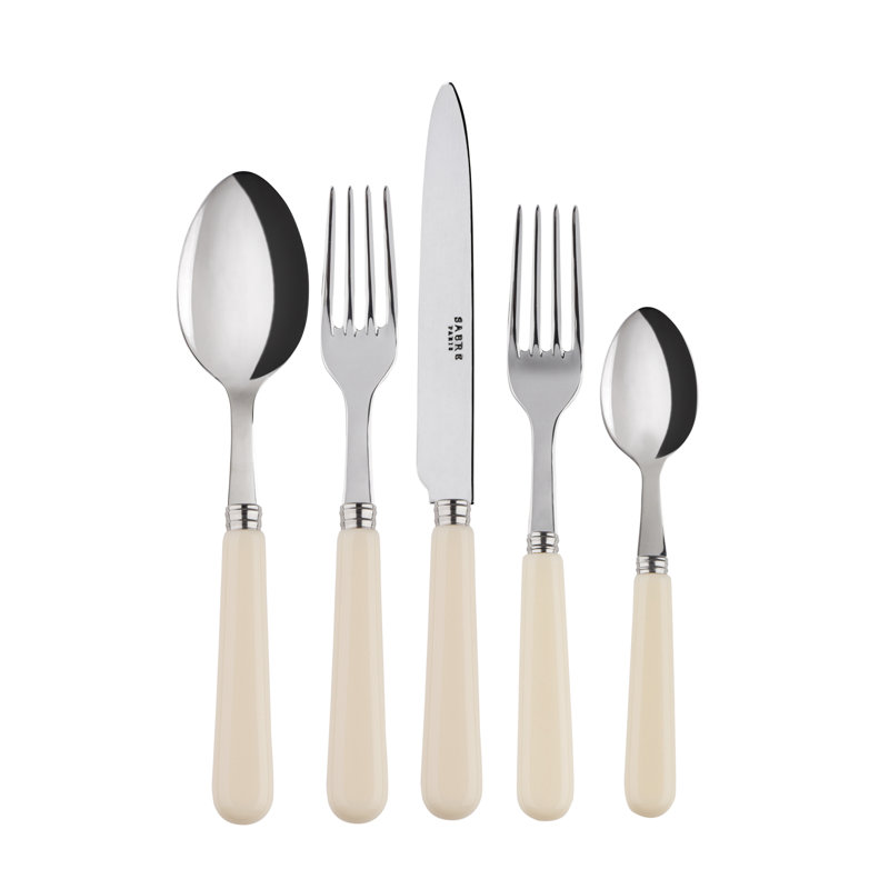 Pop Unis 5 - Piece Stainless Steel Flatware Set - Service for 1