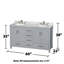Sheffield 60" Double Bathroom Vanity Set-31336600-31336603
