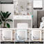 Ensemble de coiffeuse en blanc
