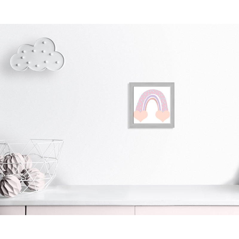 Arc-en-ciel 1, H 14 po x l 14 po x P 0,63 po, Encadré de boîte blanc