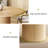 47 Inches Round Dining Table with Cylindrical Fluted Metal Base-748764423