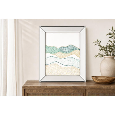 Terra Dots II Wall Art - 22" x 26" - Mirrored Frame