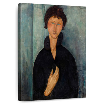 Femme Leisha aux yeux bleus