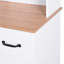 Armoire de cuisine en bois avec garde-manger et micro-ondes