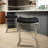 Seline 26" Counter Height Brushed Stainless Steel Saddle Barstool-601374818