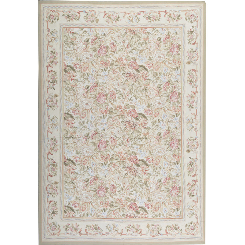 Wool Floral Area Rug