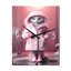 Horloge murale chat blanc Fashionista I - animaux-99637620