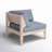 Deloris 27.5" W Acacia Outdoor Corner Chair with Cushions-618719577