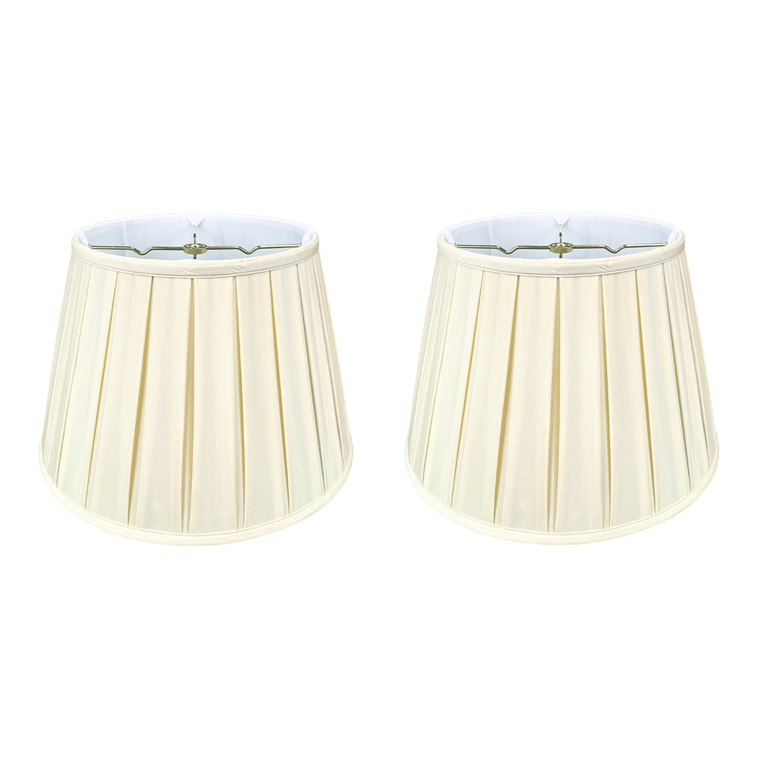 Royal Designs Empire English Pleat Lamp Shade, Eggshell, 10" X 14.5" X 10", Set Of 2 Royal Designs