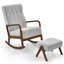 Chaise berçante avec repose-pieds George Oliver
