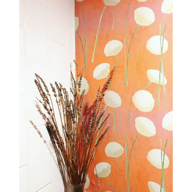 Floral Wallpaper Roll by Jessica Hollander