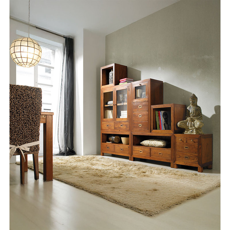 Guildhall 45cm W Solid Wood Bedside Table
