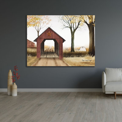 ArtDirect Jacobs, Billy Gallery Wrapped Canvas Art Titled: Bucks County Bridge