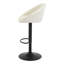 Swivel Upholstered Adjustable Height Counter Stool with Metal Frame-565170577