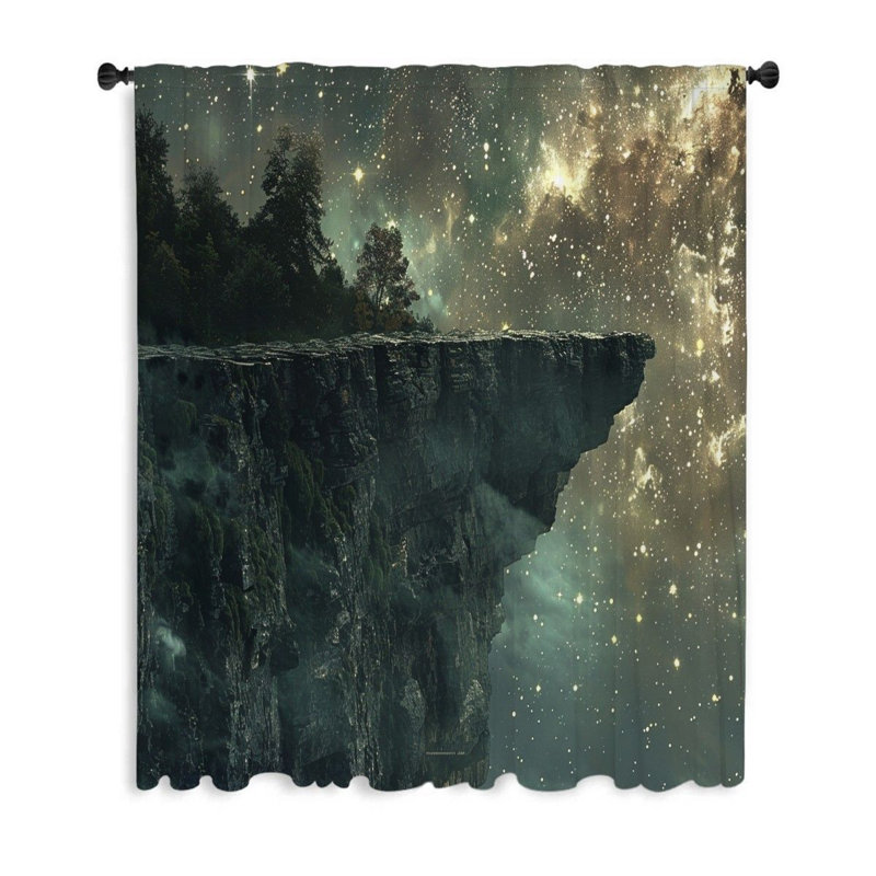 Panneau de rideau transparent Duayne, L 50 po x L 96 po