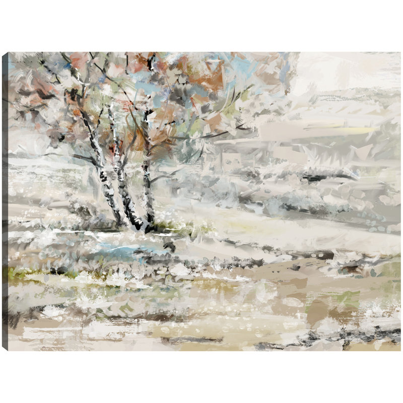 «Meadow Tree» par Studio Arts, reproduction d'art sur toile, H 30 po x l 40 po x P 1,5 po, Toile tendue