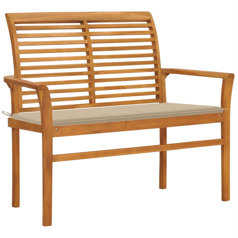 Banc de jardin en teck Branen, Beige