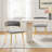 Christal 2 Piece Tufted Velvet Curved Weaved Back with Metal Legs Side Dining Chair Set-1350105846