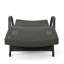 Chaise longue en osier avec accoudoirs Pe