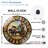 Vintage HorseDrawn Carriage Wall Clock Decor Art - 12'' Modern Glass Wall Clock