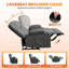 Causeuse inclinable surdimensionnée avec chauffeuse et massage-541177407