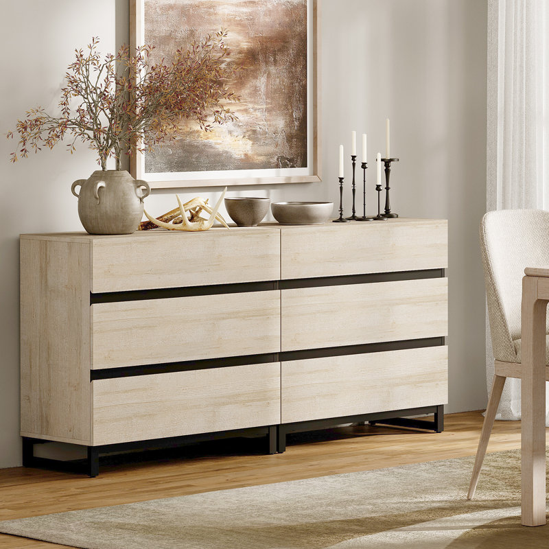 Aadam 6 - Drawer Accent Chest, Beige