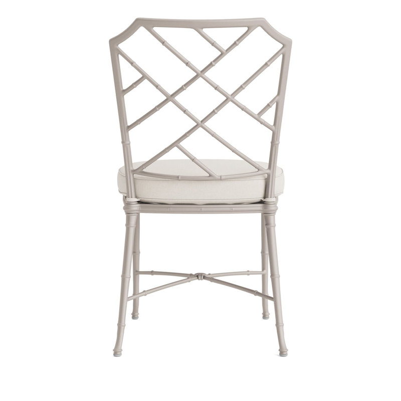 Calcutta Outdoor Dining Side Chair, Fusion Natural, Tan, Dove Smooth