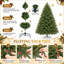 Pre-Lit Artificial Christmas Tree with 350-460 LED Warm Lights-1341909943