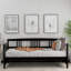 Lit de jour moderne en bois massif, design multifonctionnel