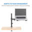 Support pour ordinateur portable entièrement réglable en hauteur entièrement