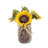 9.5 " Plastic and Fabric Sunflower Arrangement-128378407