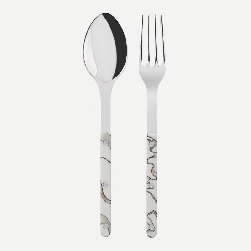 Bistrot Dune 2 - Piece Flatware Set, Ivory