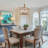 Gold Leaf Brass Lantern 4-light CHandelier