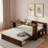 Multifunctional Daybed With Storage Drawer, Open Compartments And Hydraulic Side Table-425521173-425521262