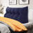 Sit-up Back Comfort Corduroy Bed Headboard Wedge Reading Pillow Triangular Backrest-99222251-99222253